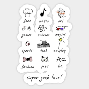 ELEMENTS OF GEEK! Sticker